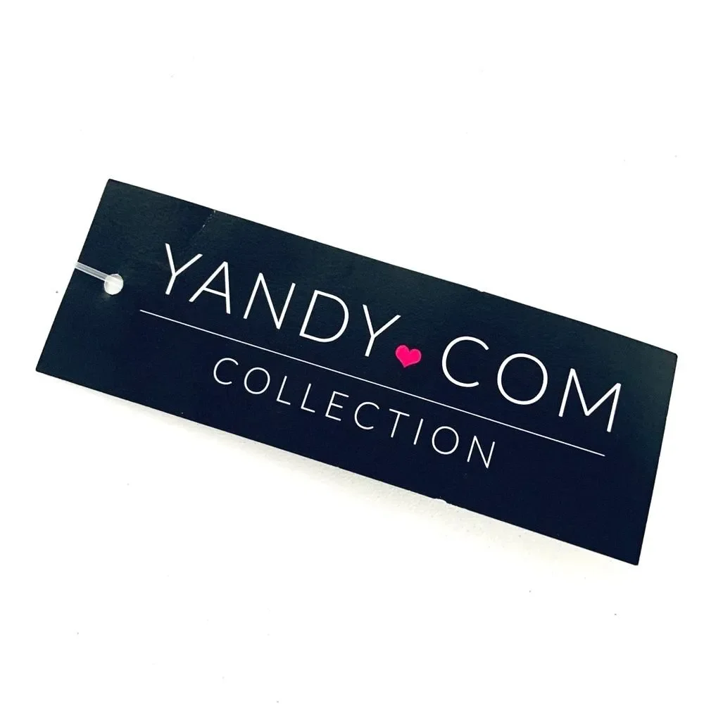 Yandy Plunge Pool One Piece Swimsuit Black Size Large Swimwear NEW
